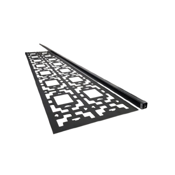 WPC kerítés - Alu dekor